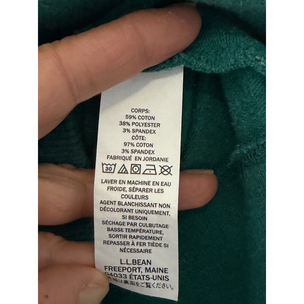 L.L.Bean Teal Crewneck Pullover Sweatshirt Womens Medium - Picture 15 of 17